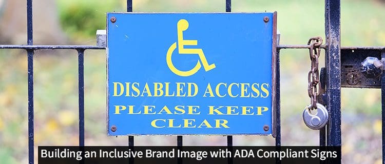 Sign for disables