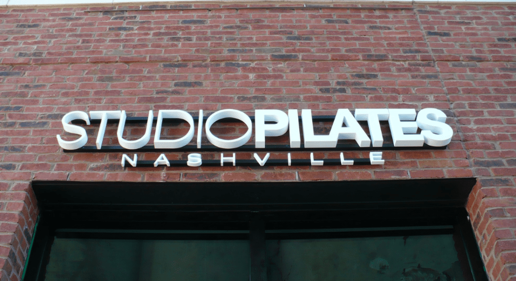 Studio Pilates Nashville Sign board
