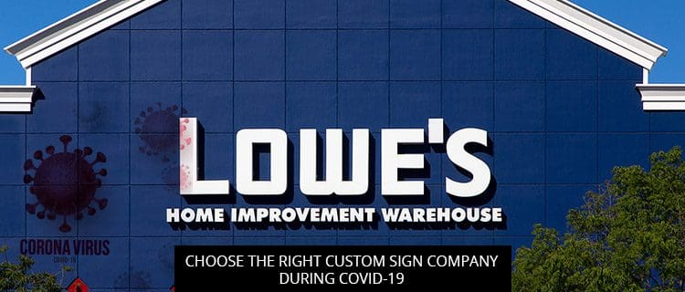 Lowe's Home Improvement Warehouse Wall Sign