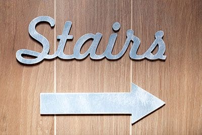 Stairs Lobby Sign