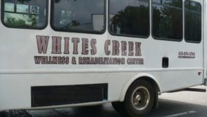 Whites Creek bus wrap design