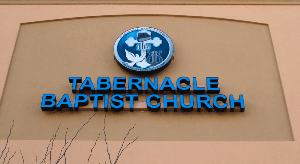 Tabernacle Baptist Church Sign Board